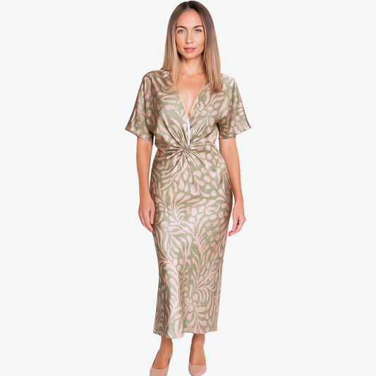 Petal | Twisted V-Neck Maxi Dress