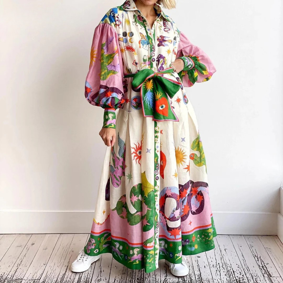 Qiana | Elegant Dress with Tummy Coverage