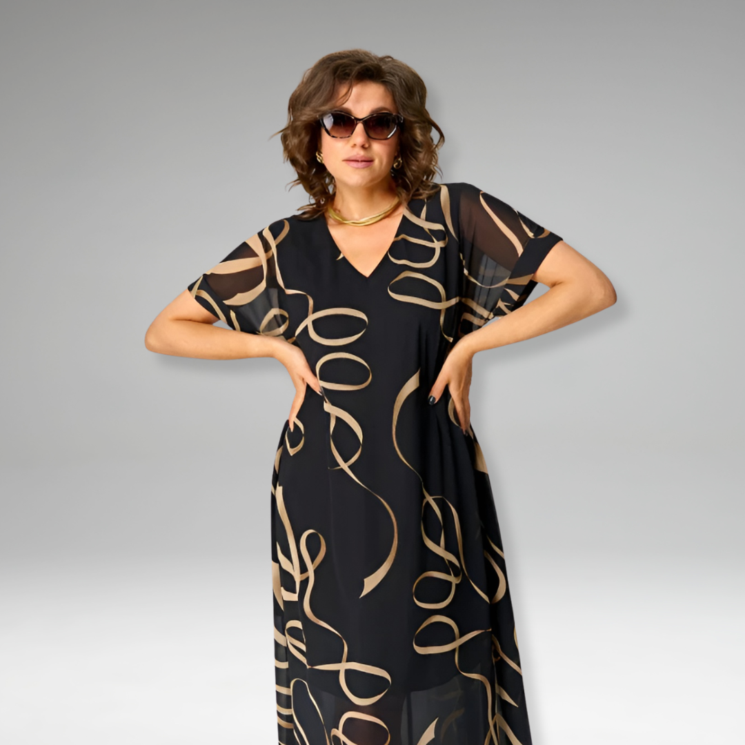 Sanne | Elegant Printed Dress