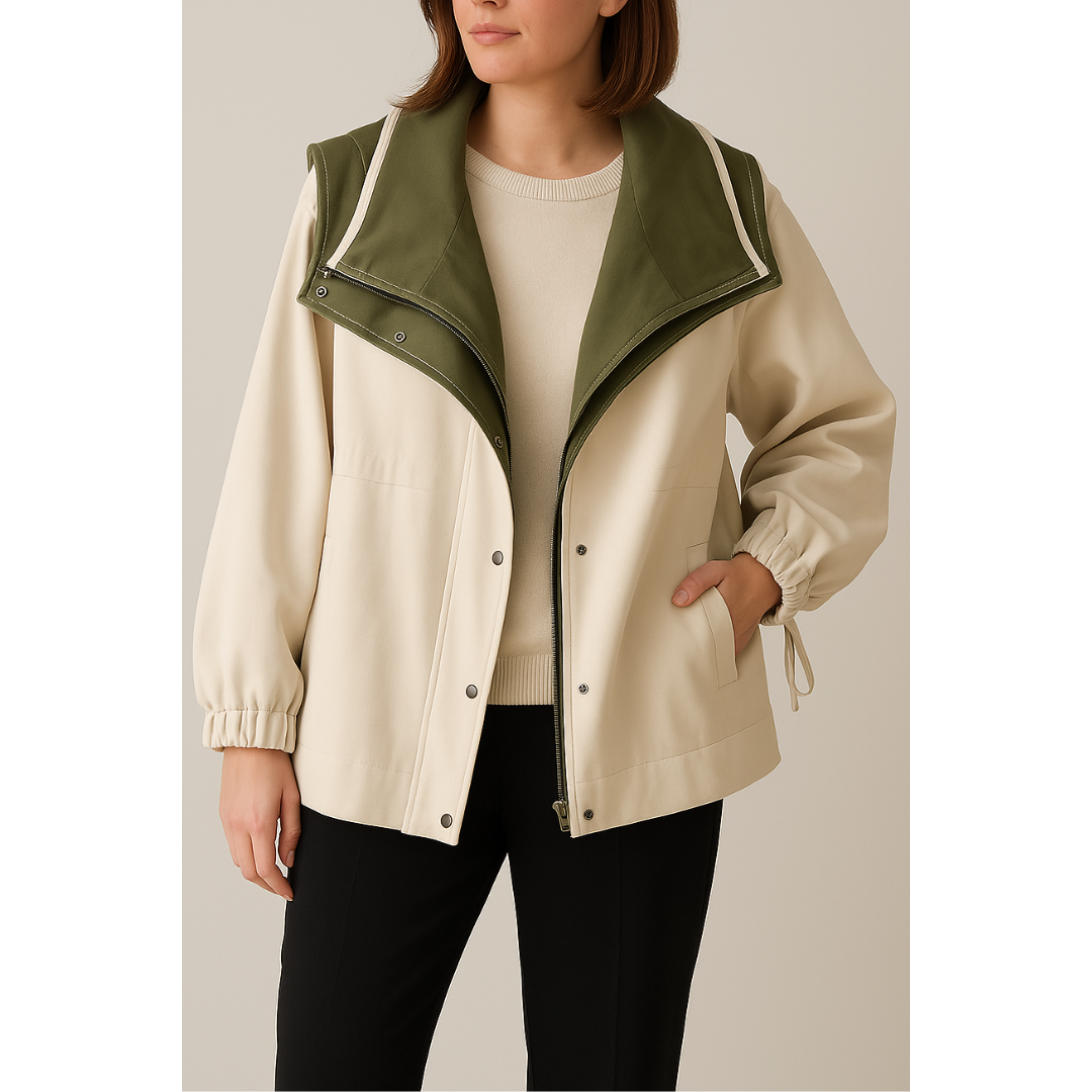 Clemence | Trendy Hooded Windbreaker Coat