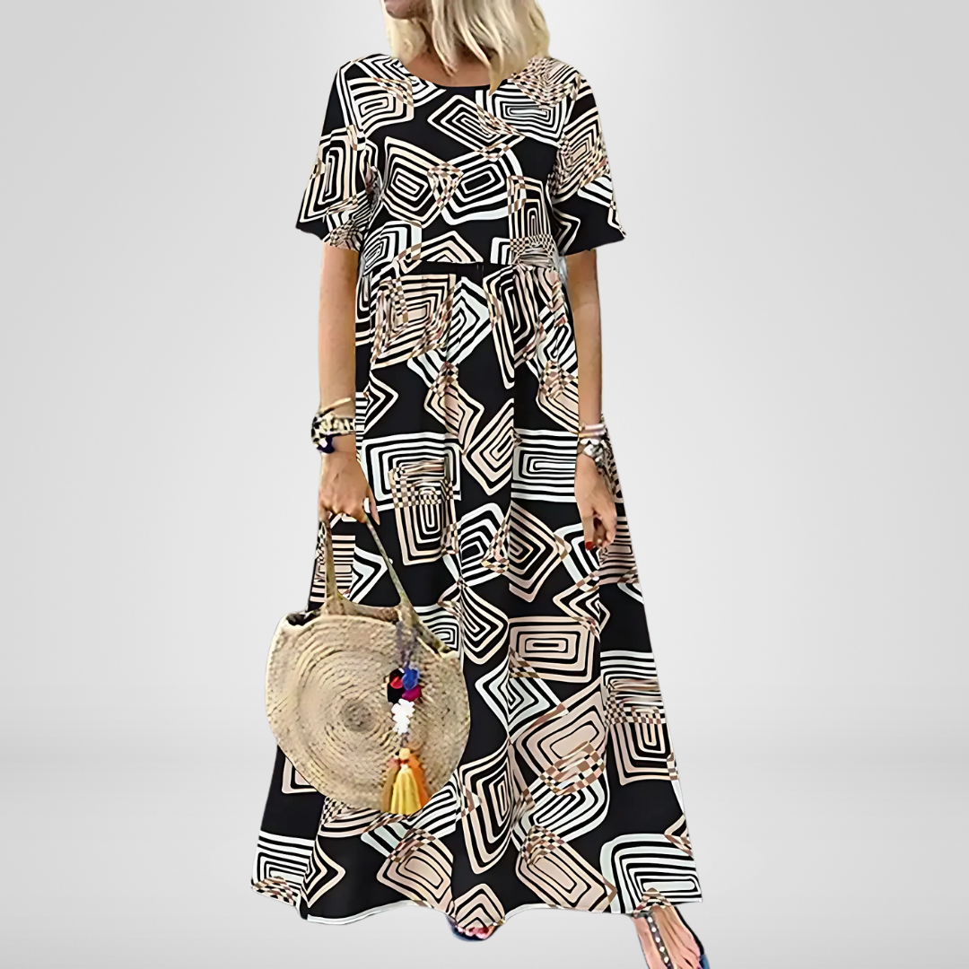 Imogen | Geometric Printed Dress