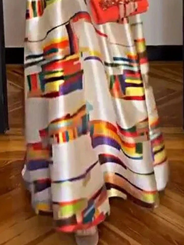 Shayra | Geometric Maxi Dress