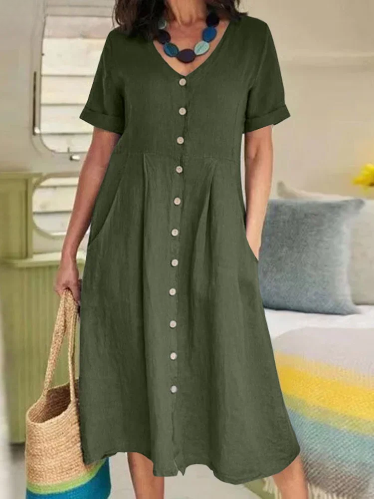 Zendaya | Casual Oversized Midi Shirt Dress