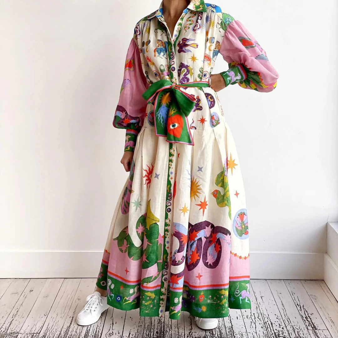 Qiana | Elegant Dress with Tummy Coverage