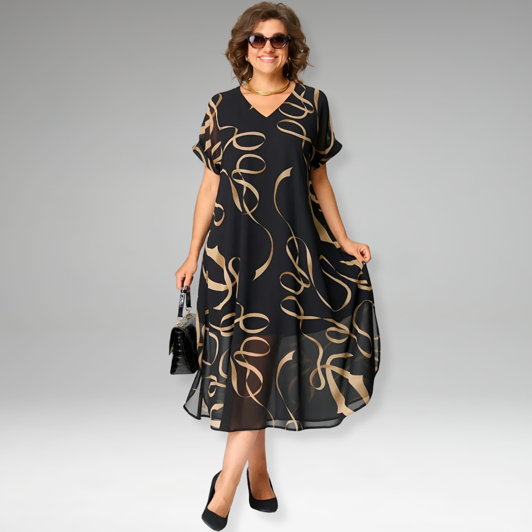 Sanne | Elegant Printed Dress