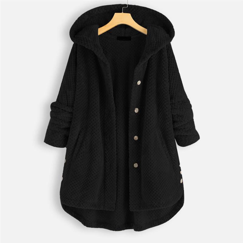Jesse | Winter Hooded Double-faced Fleece Coat