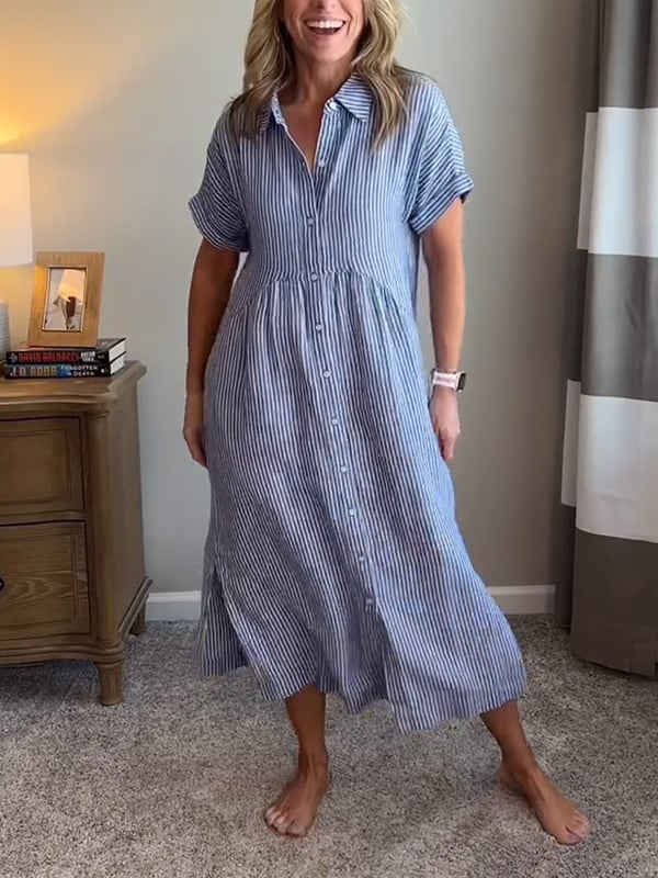 Charleigh | Elegant Striped Dress