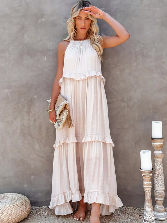 Betania | Ruffle Breeze Maxi Dress